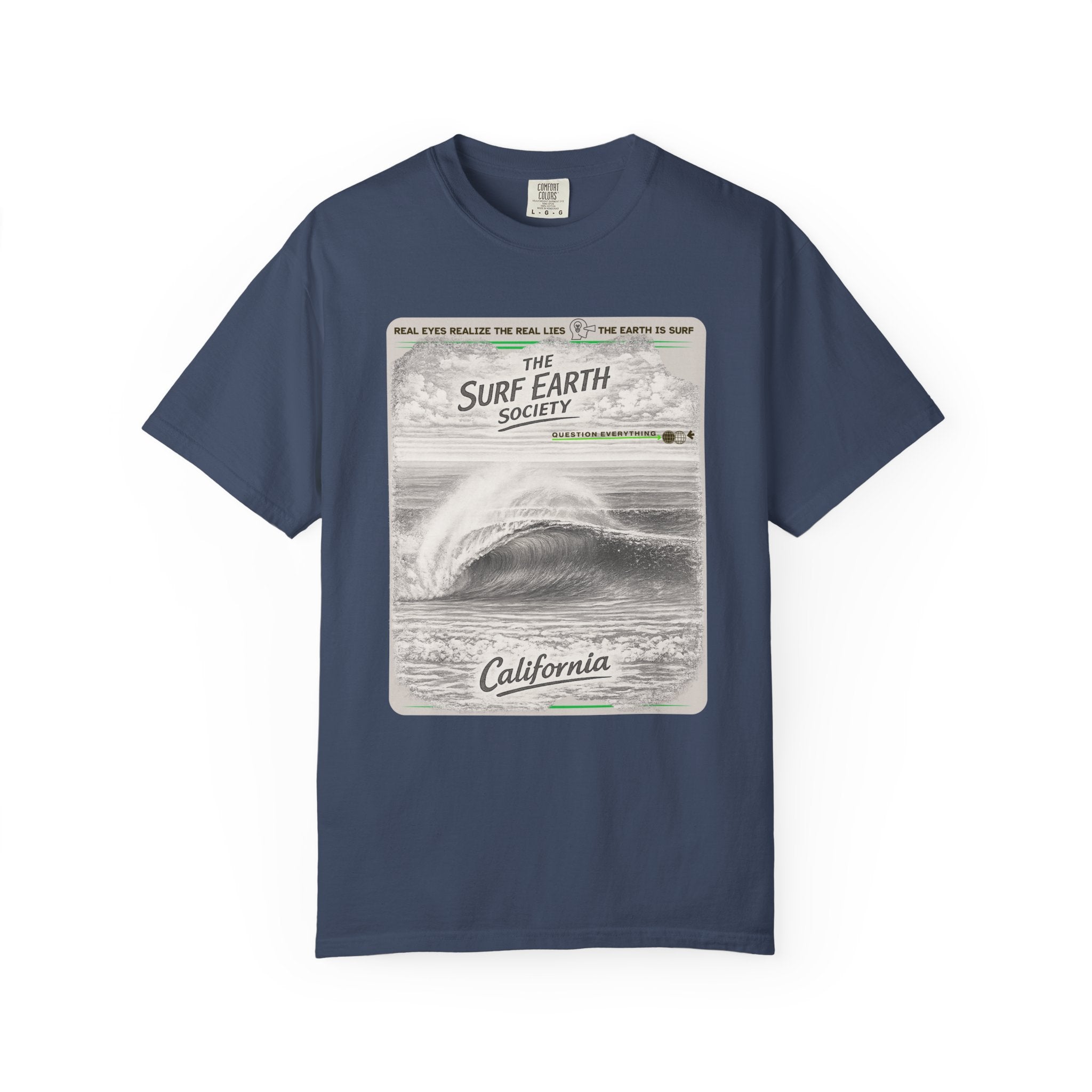 California Beauty THE SURF EARTH SOCIETY Sketch Art T-Shirt