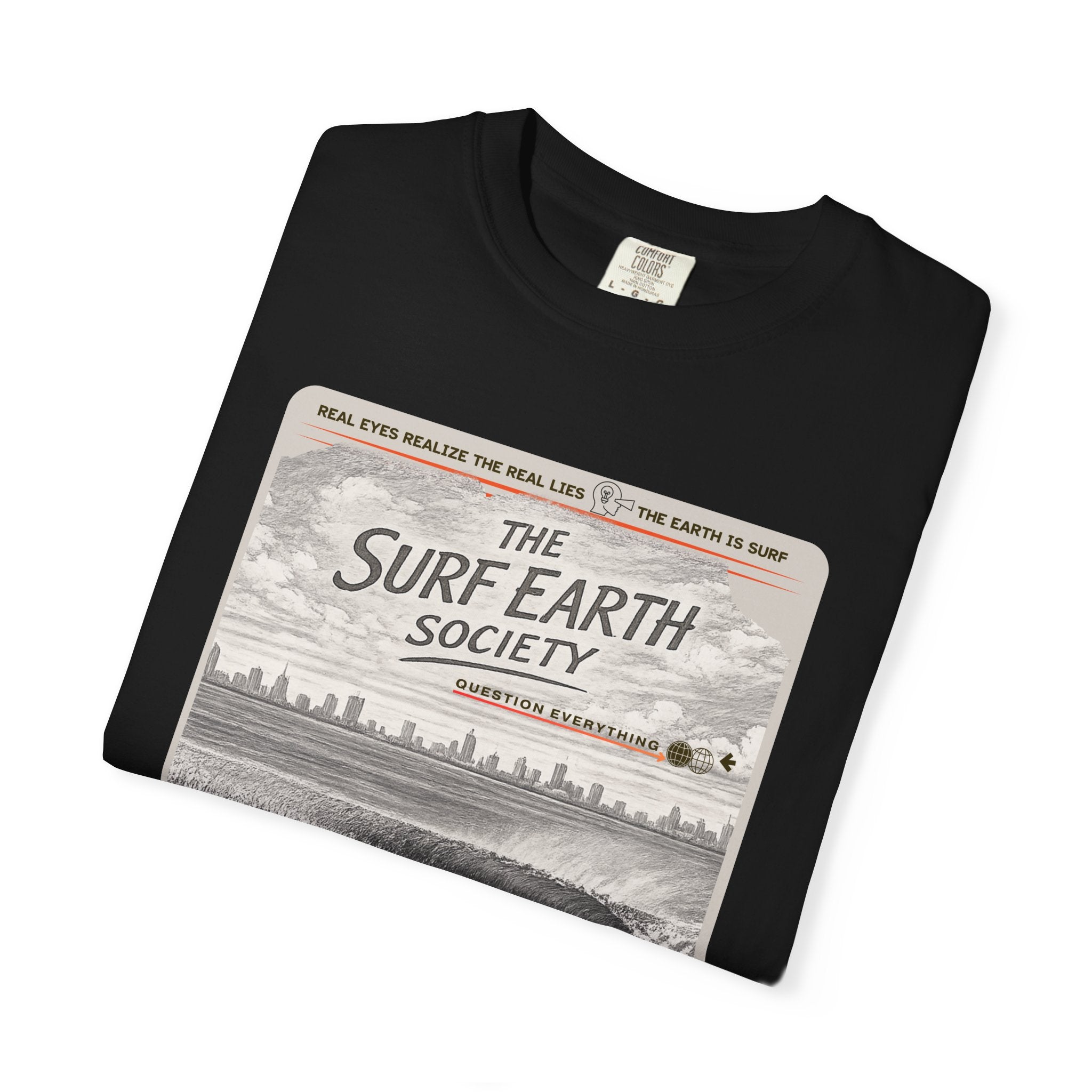 Australia Perfection THE SURF EARTH SOCIETY Sketch Art T-Shirt