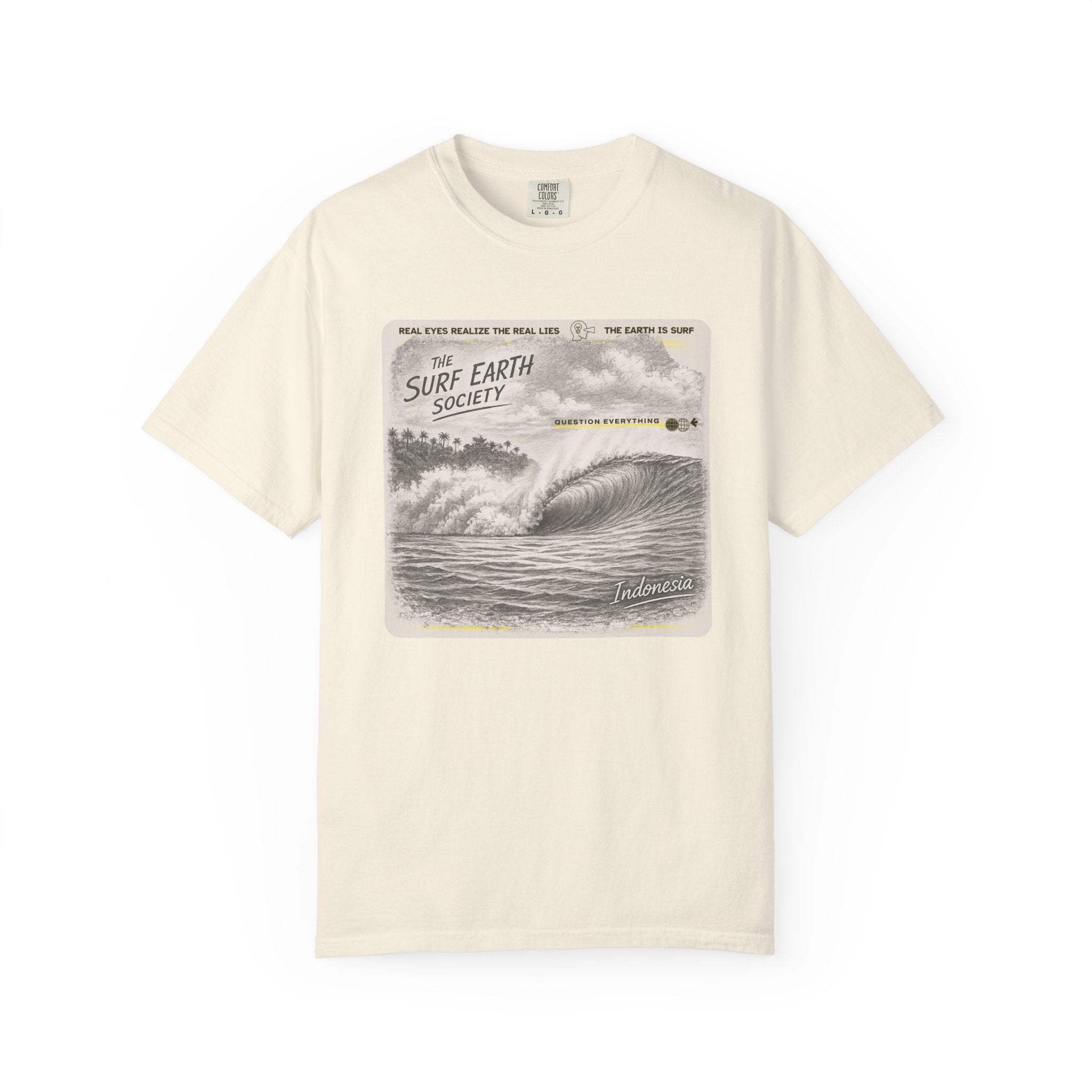 Indonesia Express THE SURF EARTH SOCIETY Sketch Art T-Shirt