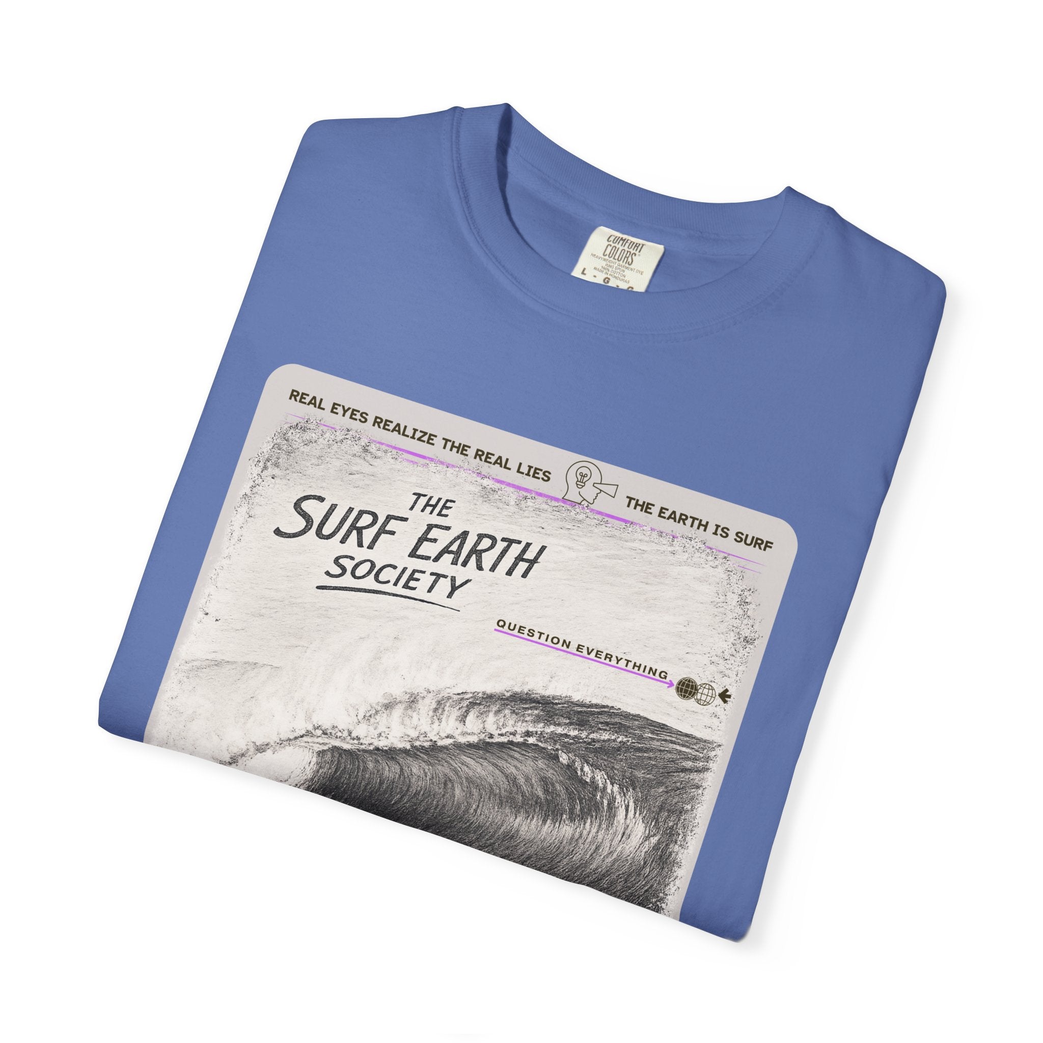 Tahiti Perfection THE SURF EARTH SOCIETY Sketch Art T-Shirt