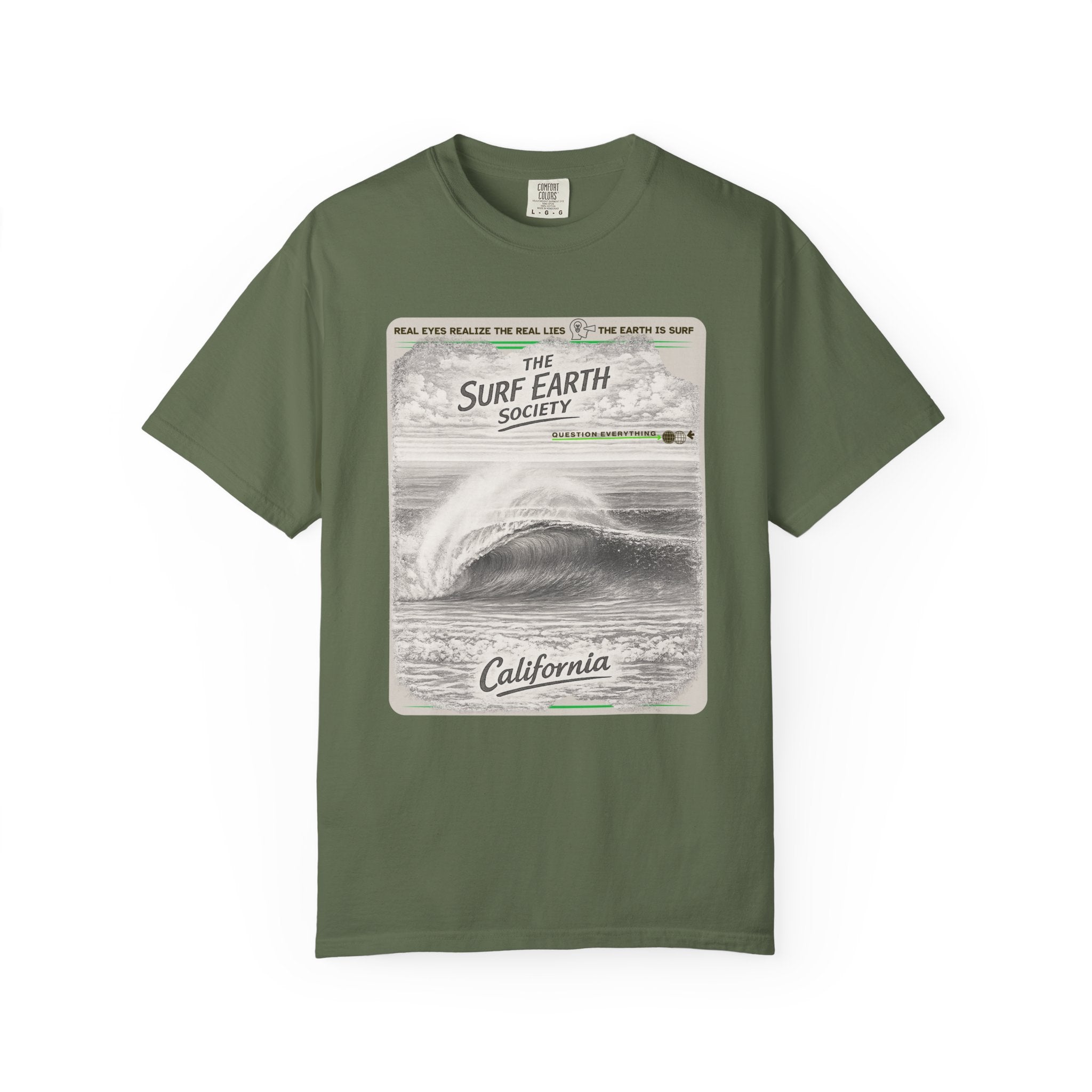 California Beauty THE SURF EARTH SOCIETY Sketch Art T-Shirt