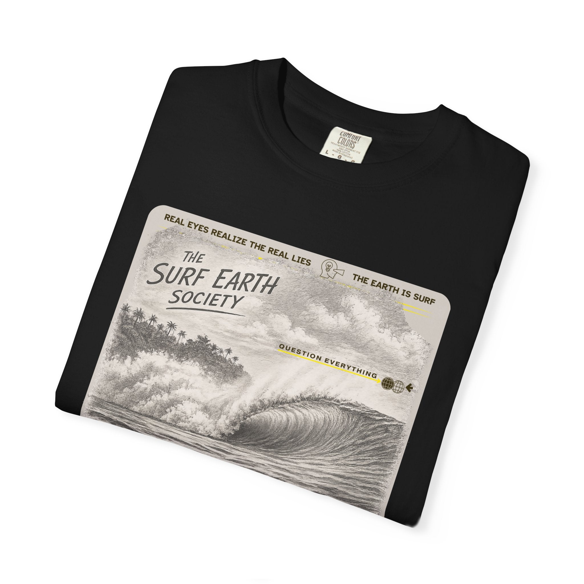 Indonesia Express THE SURF EARTH SOCIETY Sketch Art T-Shirt