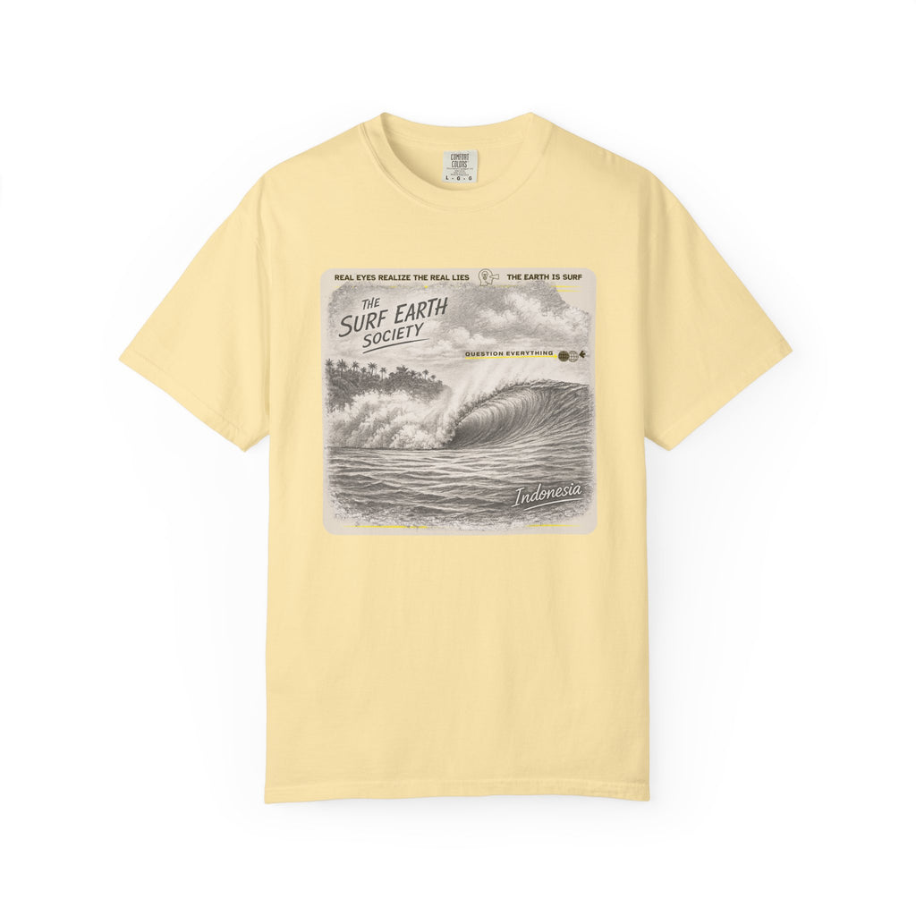 Indonesia Express THE SURF EARTH SOCIETY Sketch Art T-Shirt