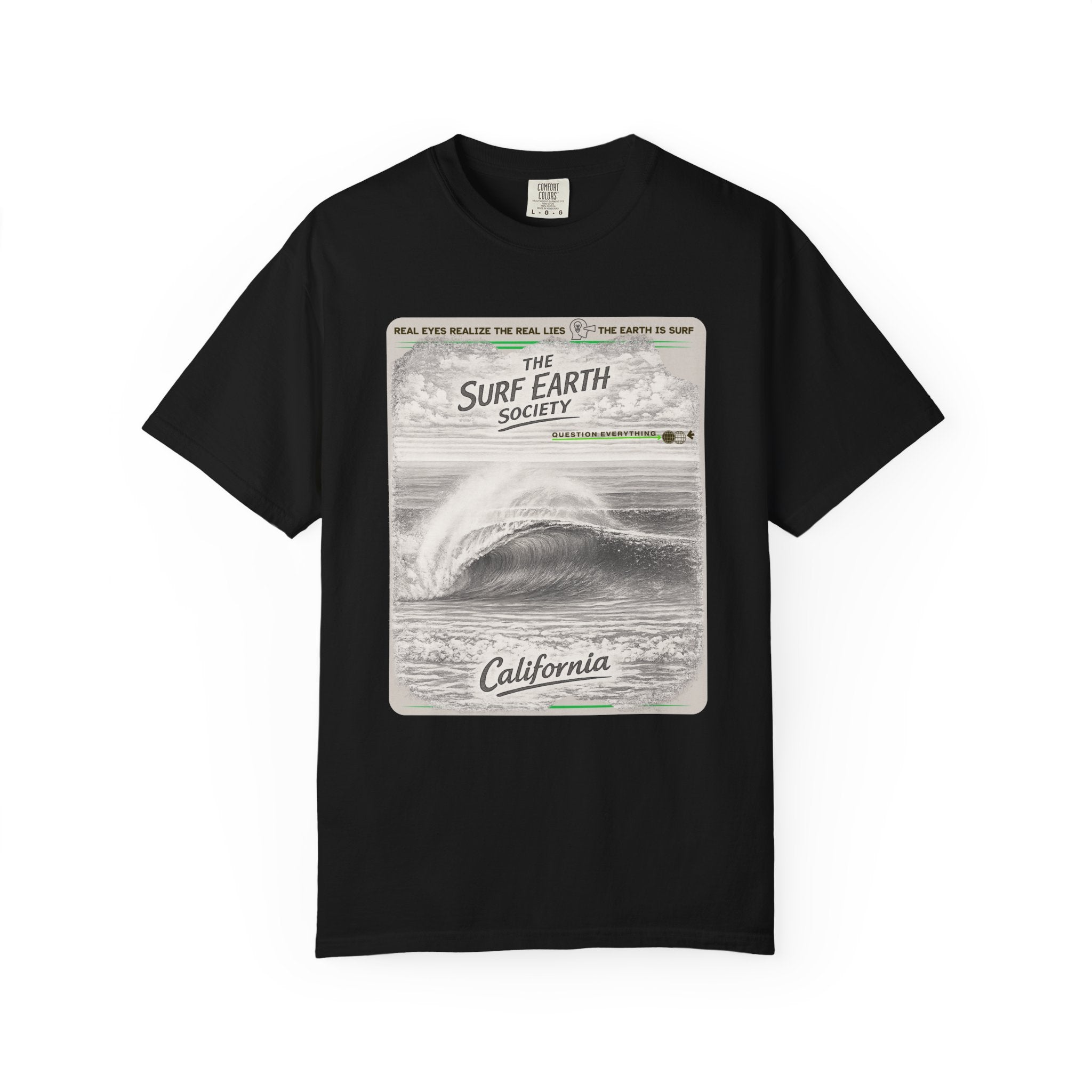 California Beauty THE SURF EARTH SOCIETY Sketch Art T-Shirt