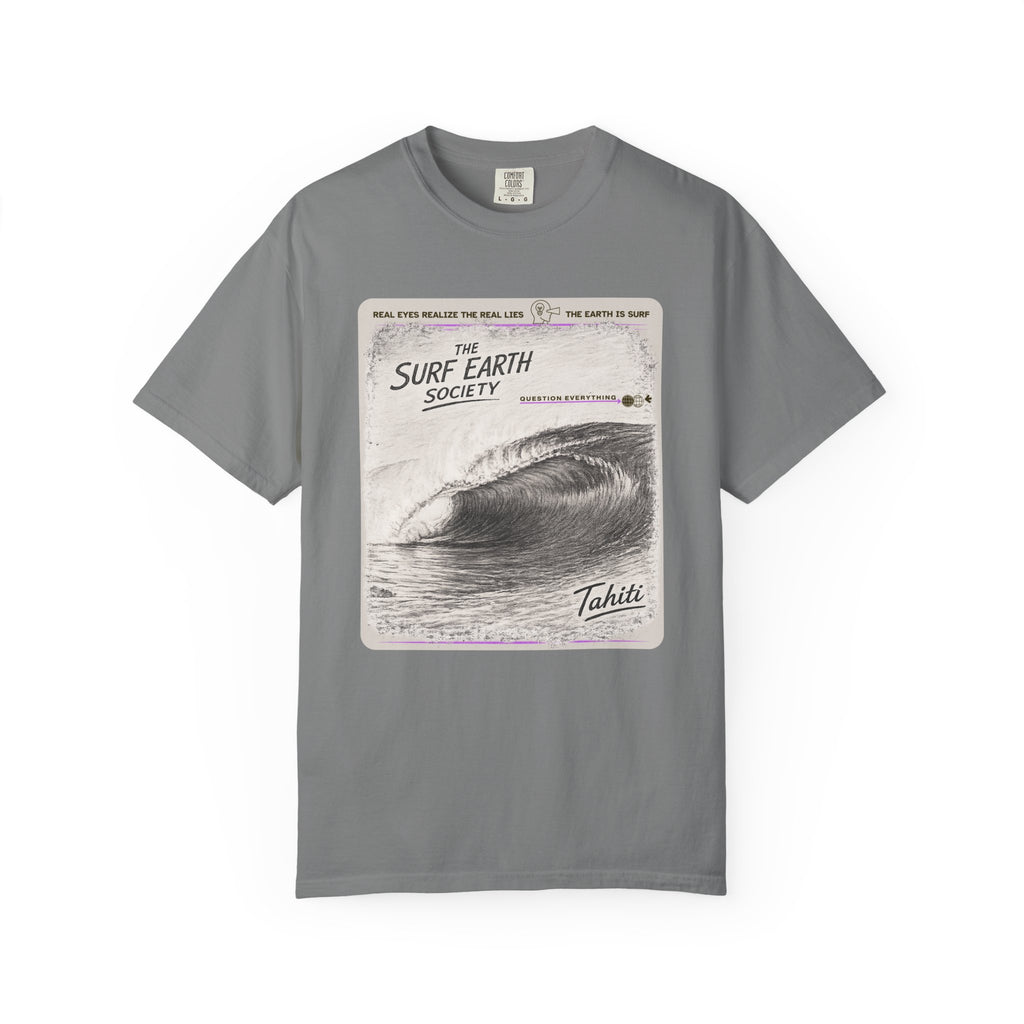 Tahiti Perfection THE SURF EARTH SOCIETY Sketch Art T-Shirt