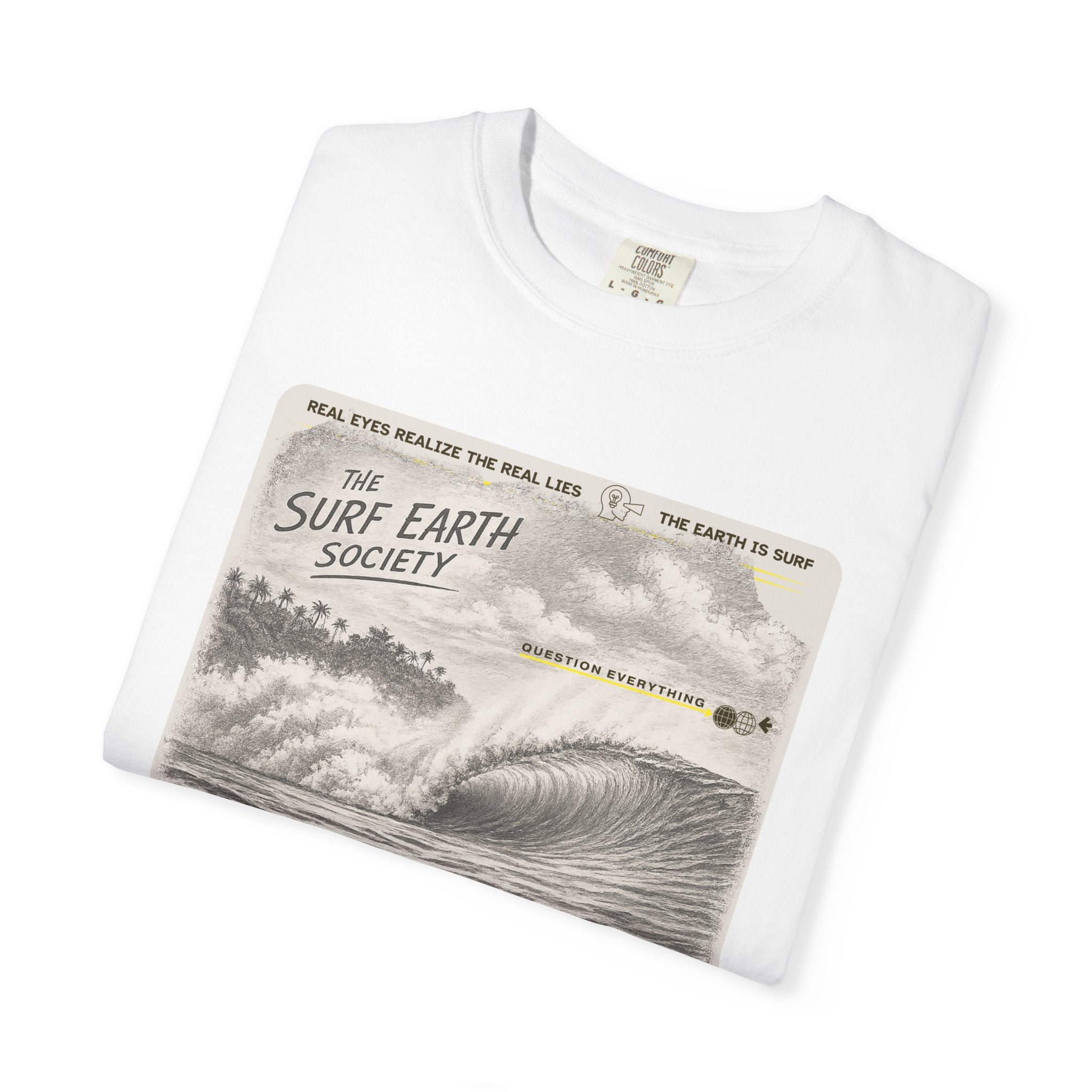 Indonesia Express THE SURF EARTH SOCIETY Sketch Art T-Shirt