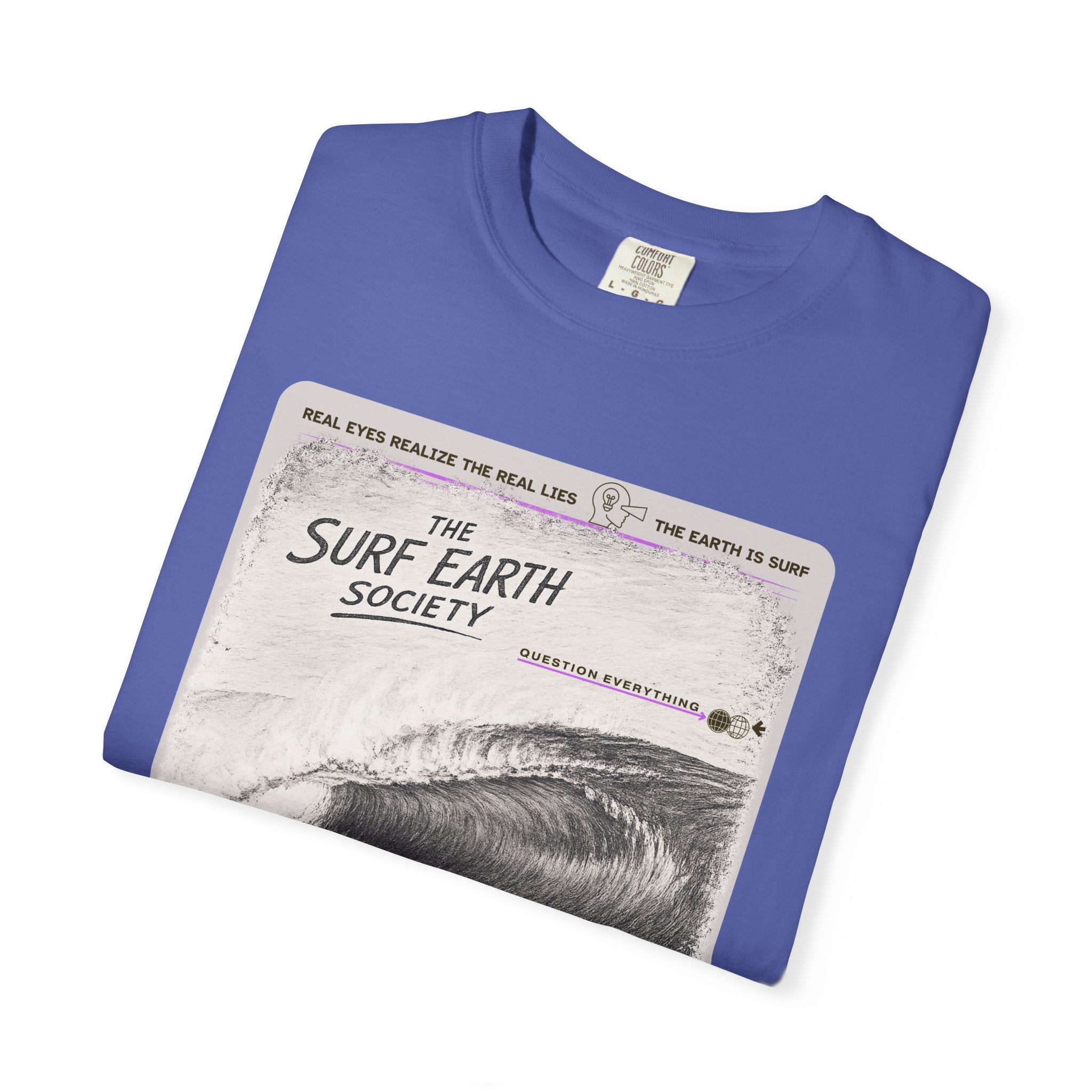 Tahiti Perfection THE SURF EARTH SOCIETY Sketch Art T-Shirt