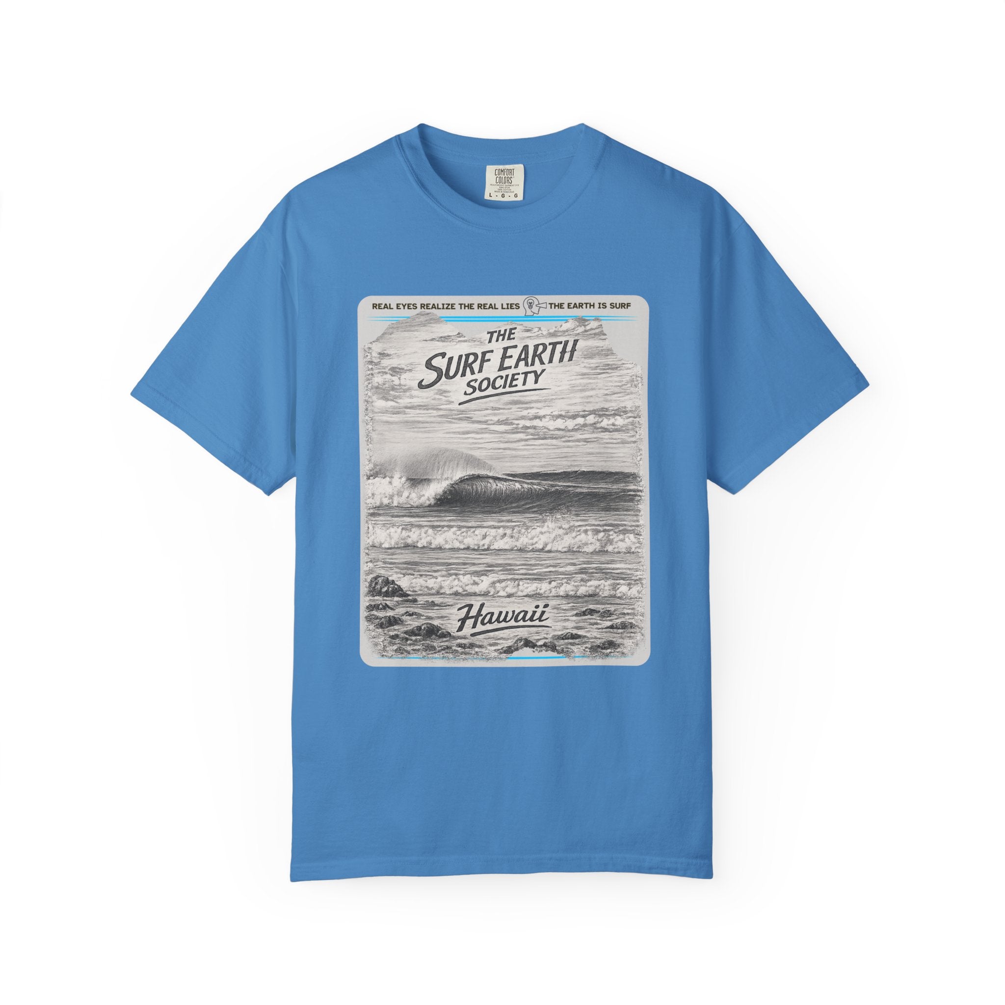 Hawaii Power THE SURF EARTH SOCIETY  Sketch Art T-Shirt