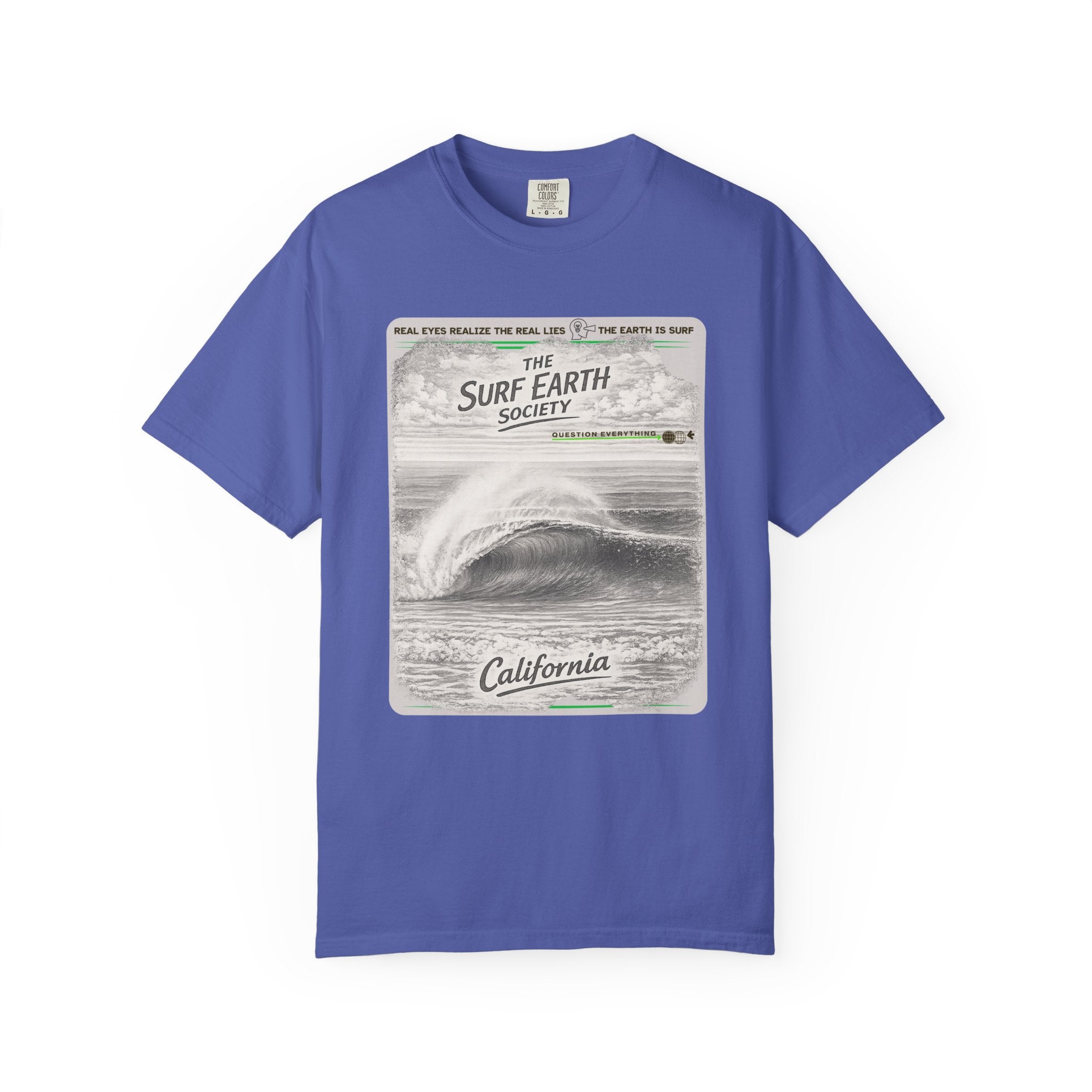 California Beauty THE SURF EARTH SOCIETY Sketch Art T-Shirt
