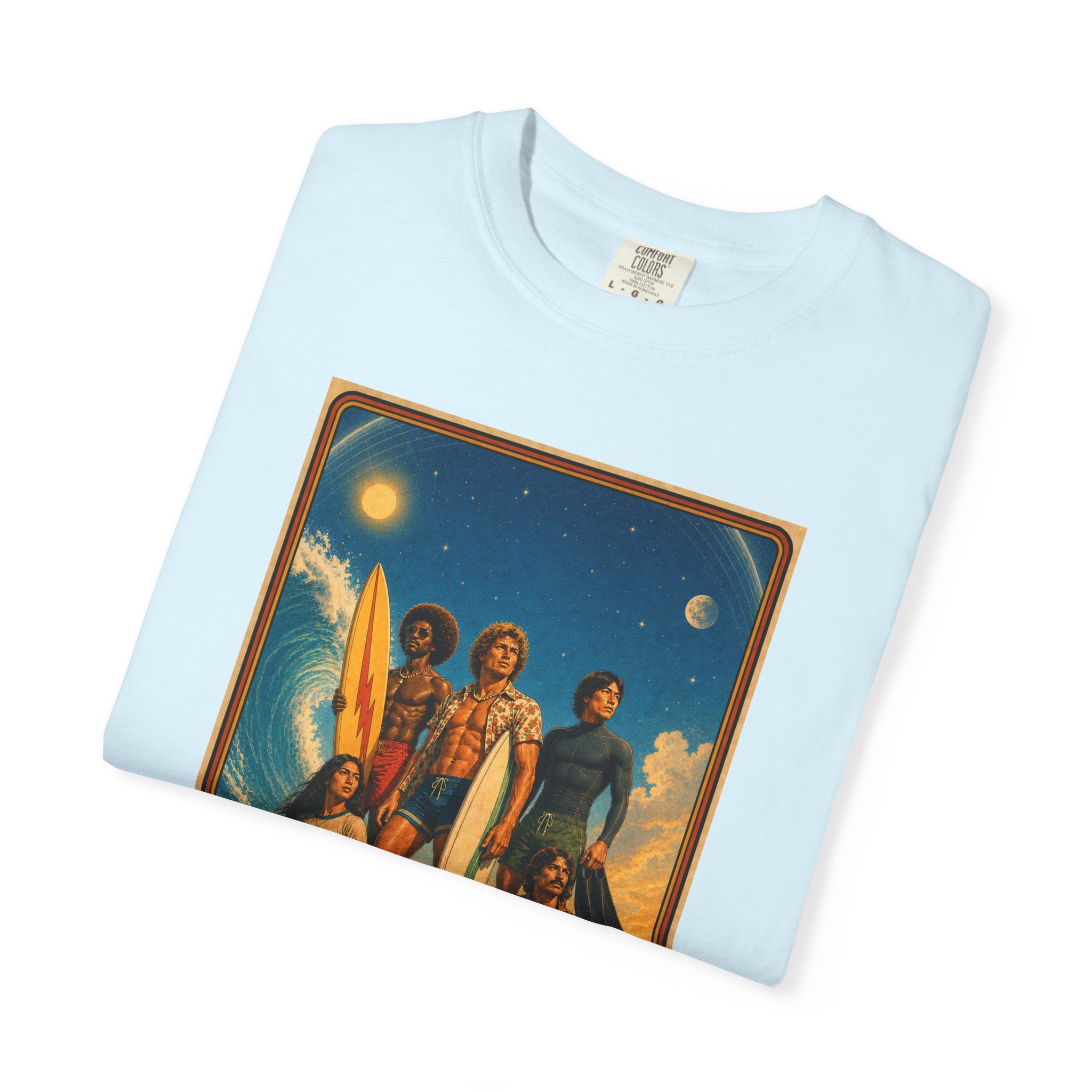 SURF EARTH Retro Beach Crew T-Shirt