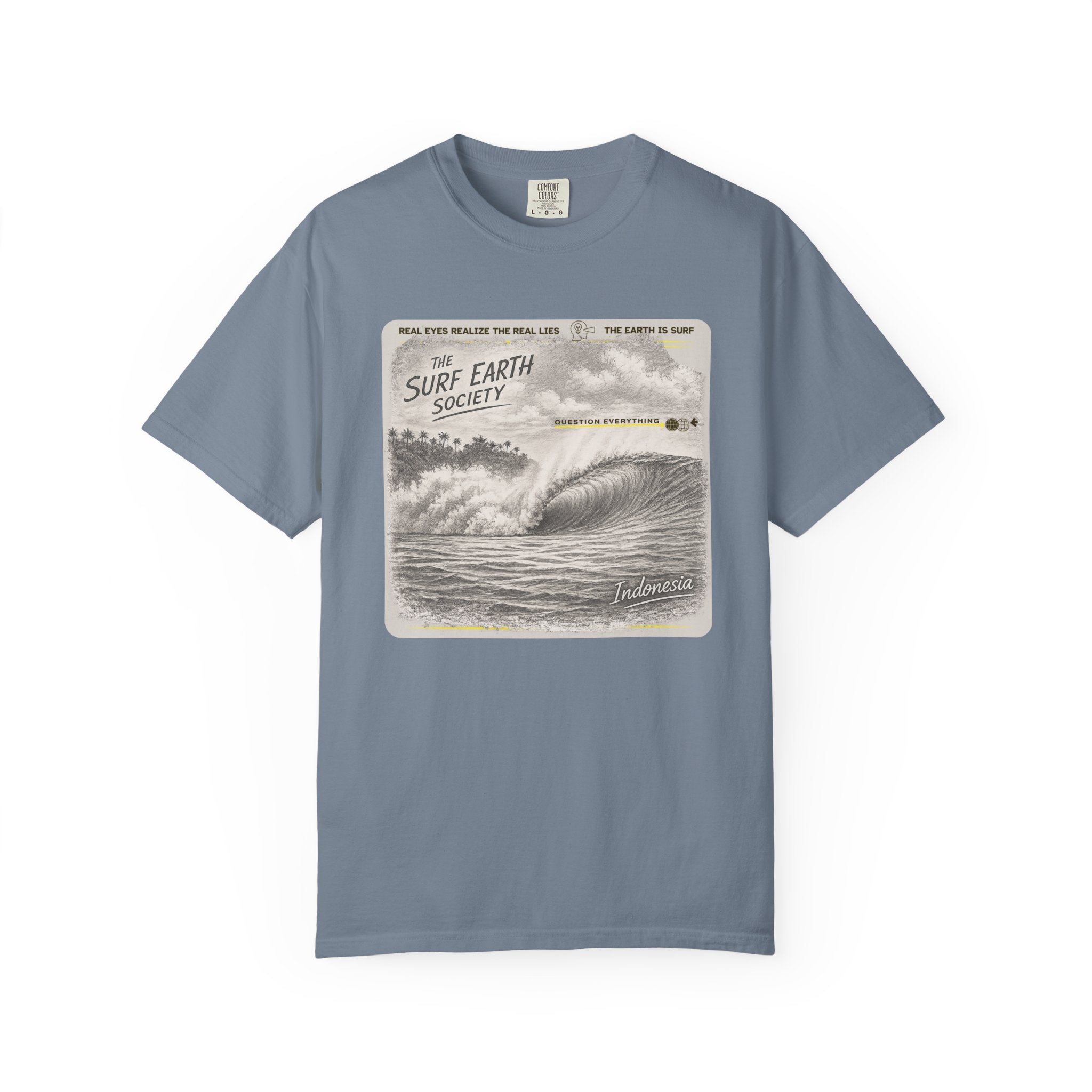 Indonesia Express THE SURF EARTH SOCIETY Sketch Art T-Shirt