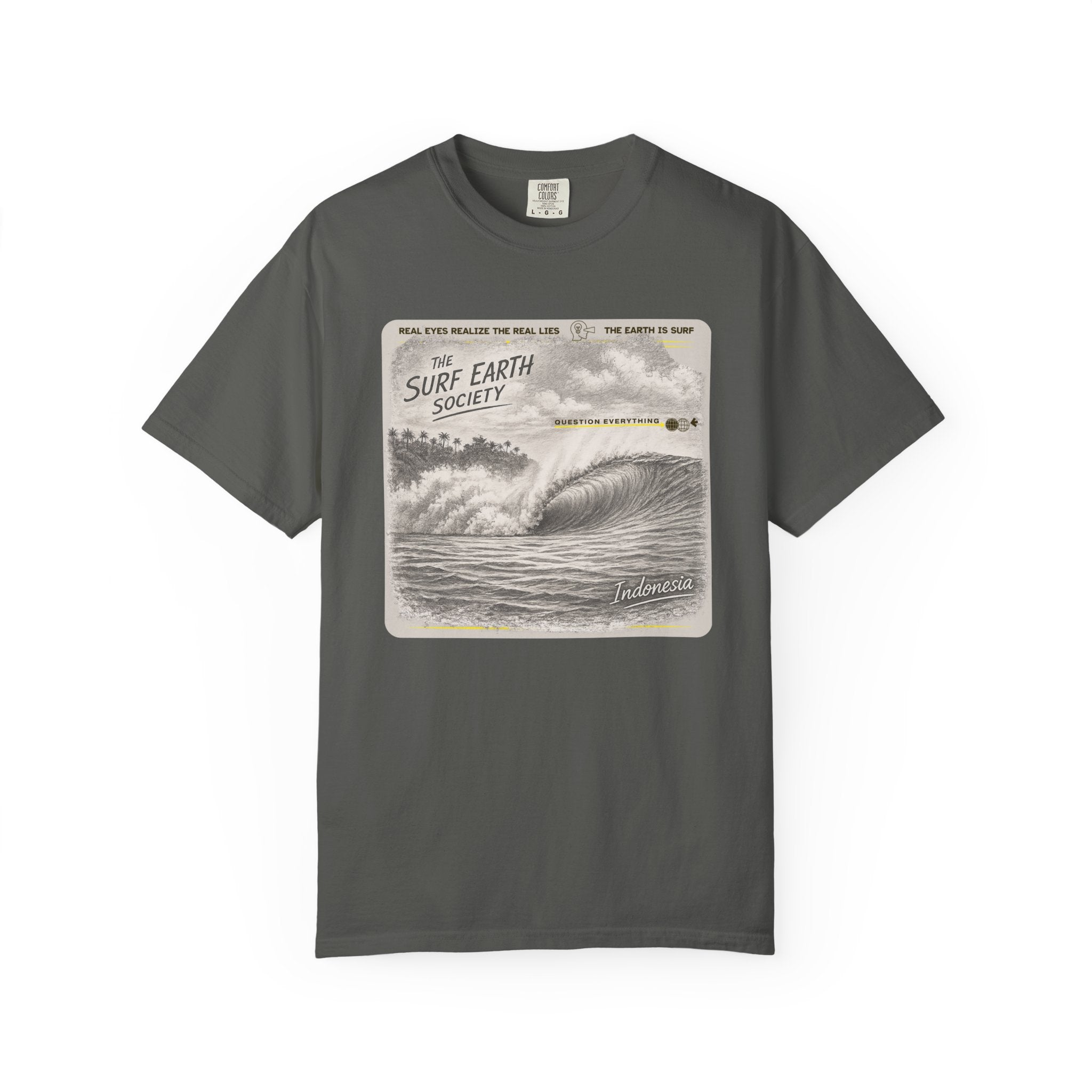 Indonesia Express THE SURF EARTH SOCIETY Sketch Art T-Shirt