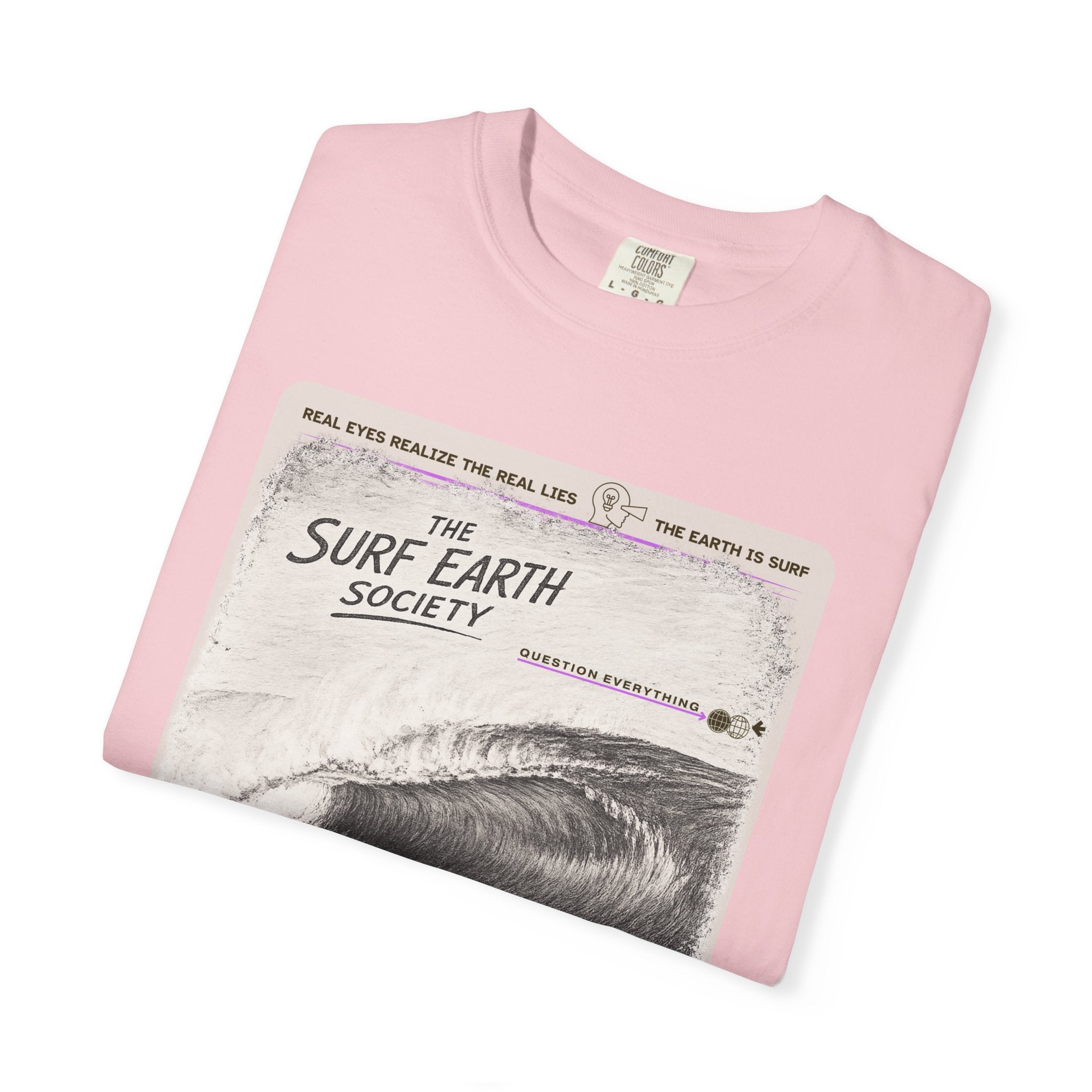 Tahiti Perfection THE SURF EARTH SOCIETY Sketch Art T-Shirt