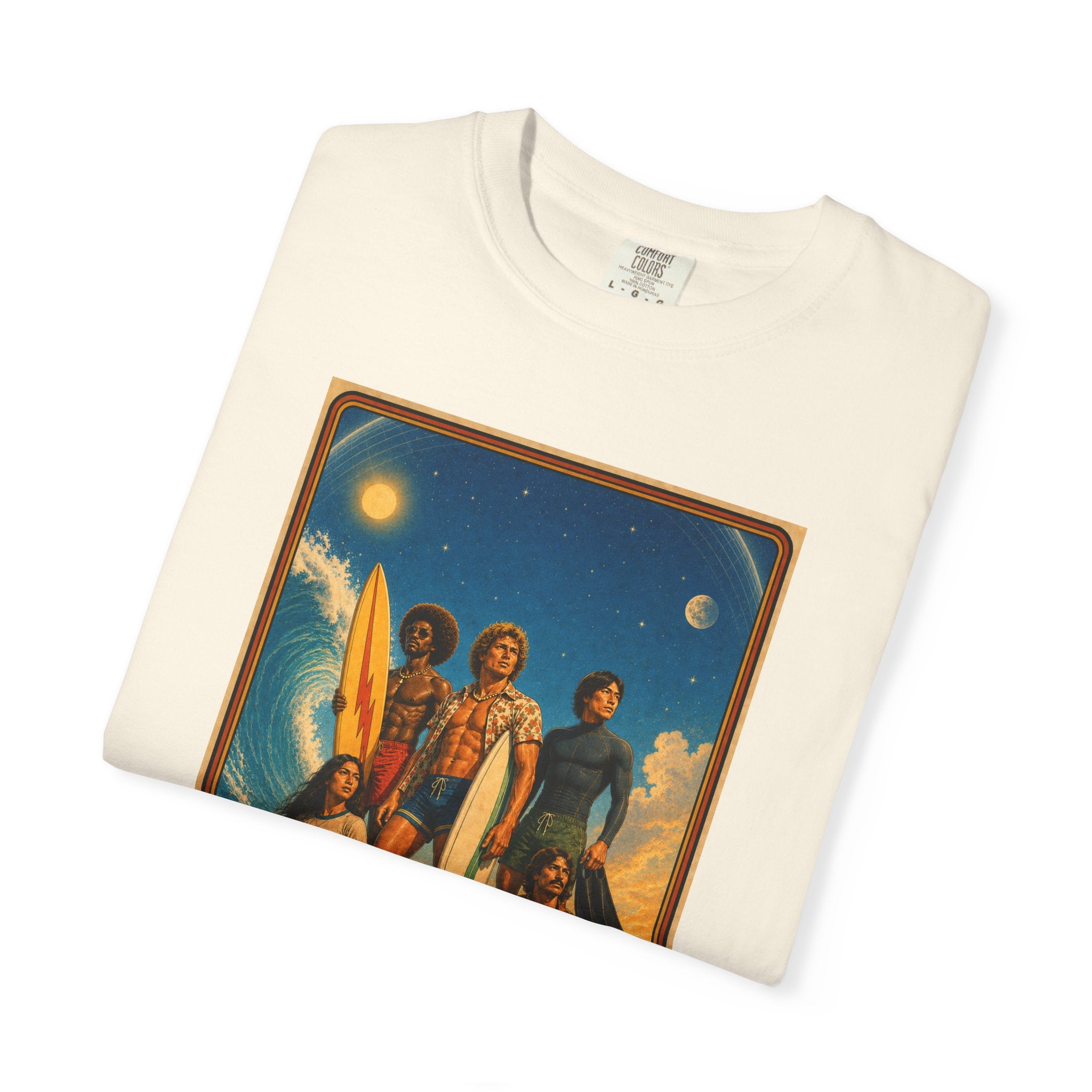SURF EARTH Retro Beach Crew T-Shirt