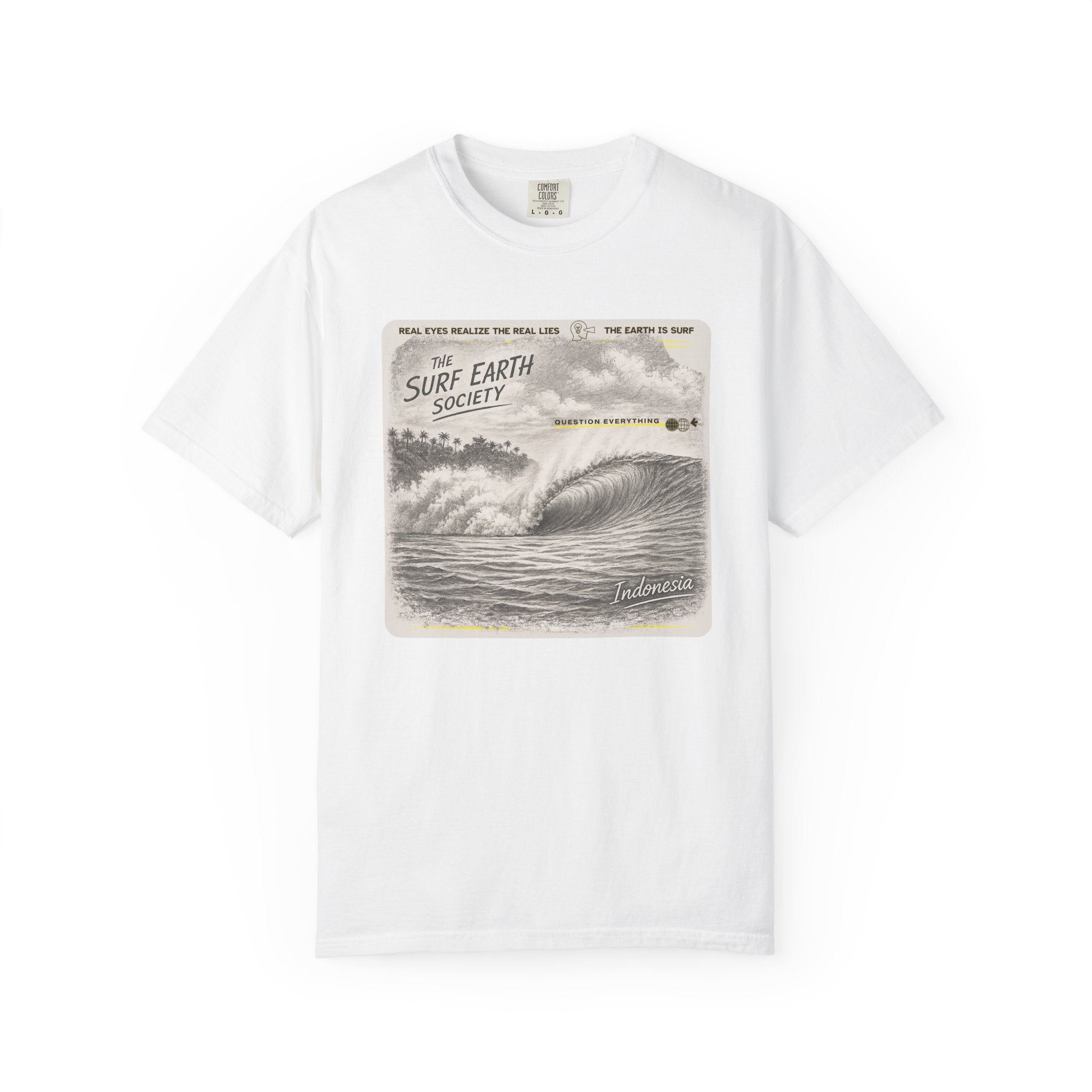 Indonesia Express THE SURF EARTH SOCIETY Sketch Art T-Shirt