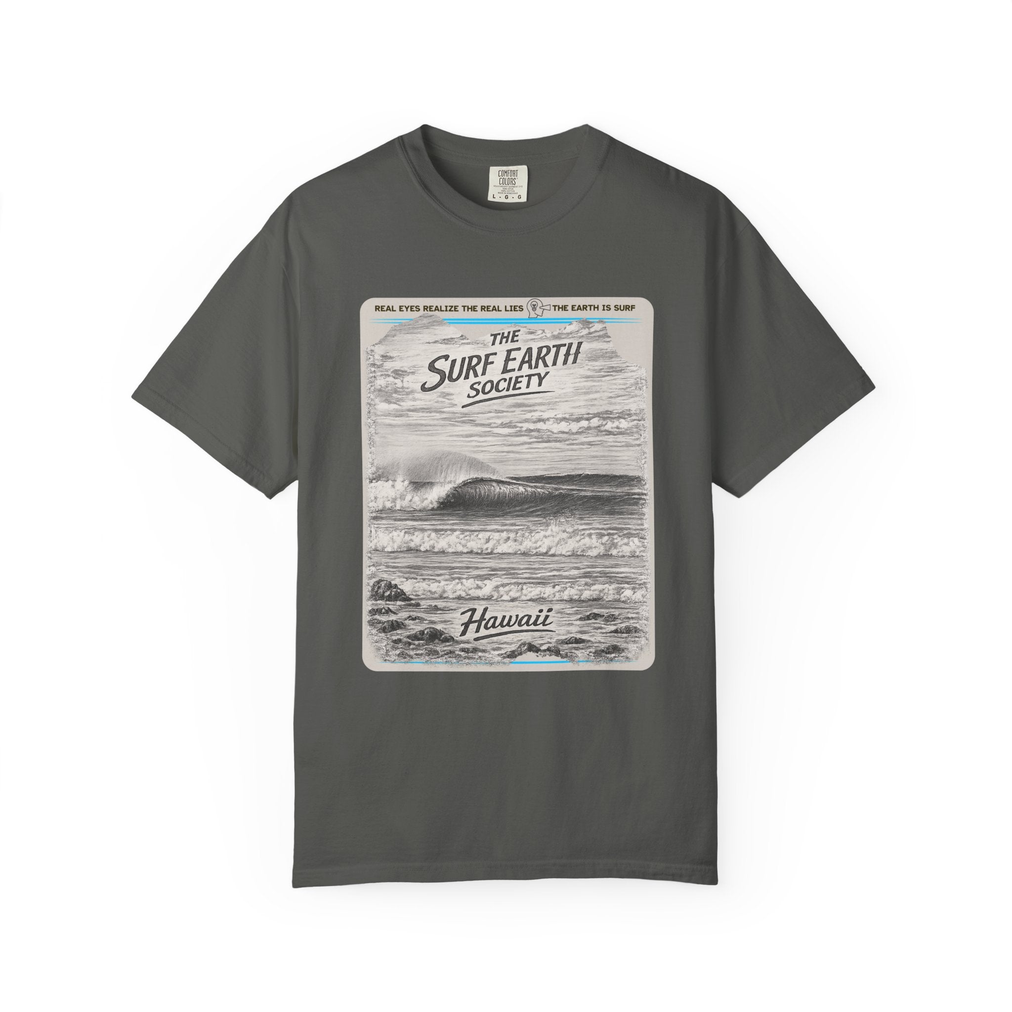 Hawaii Power THE SURF EARTH SOCIETY  Sketch Art T-Shirt