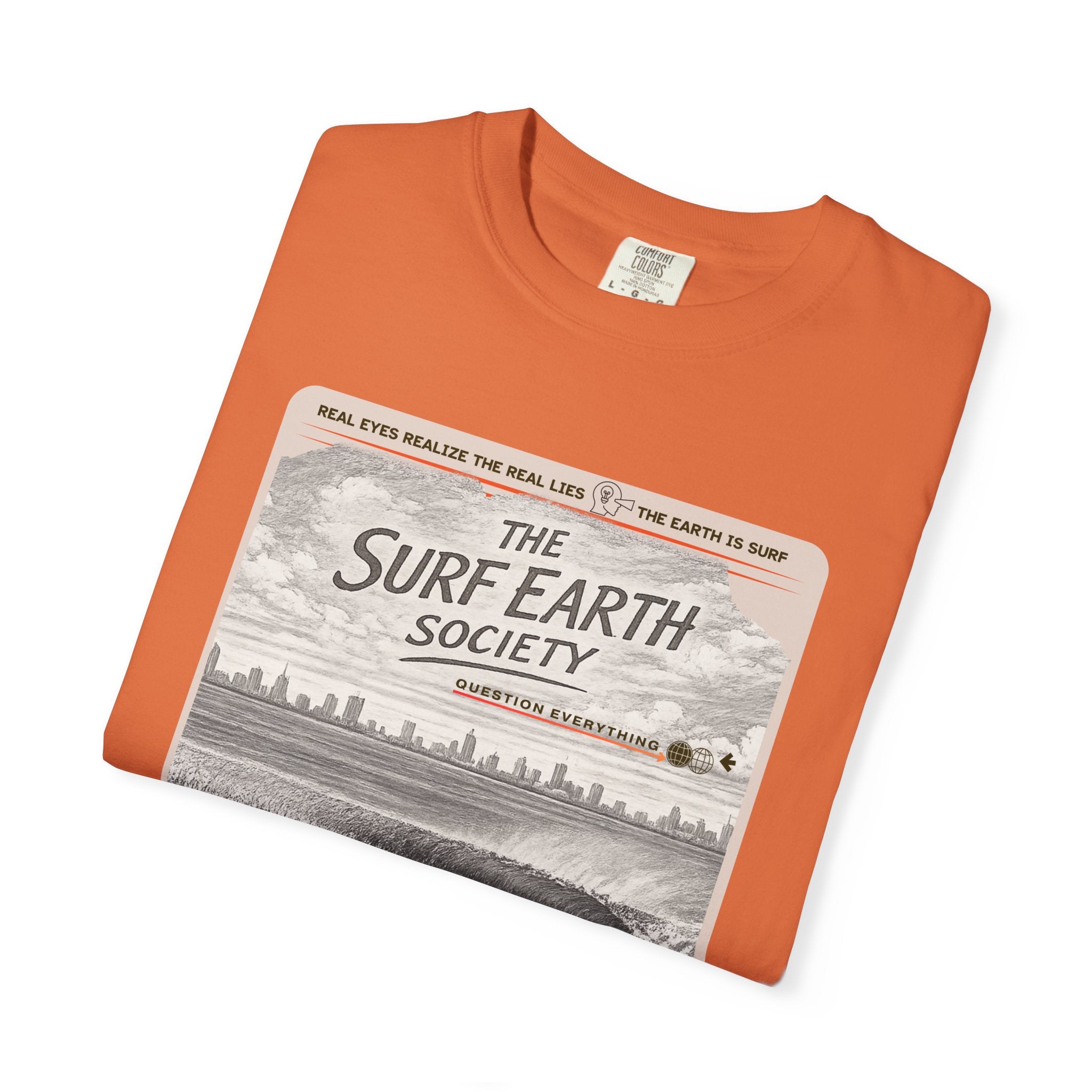 Australia Perfection THE SURF EARTH SOCIETY Sketch Art T-Shirt