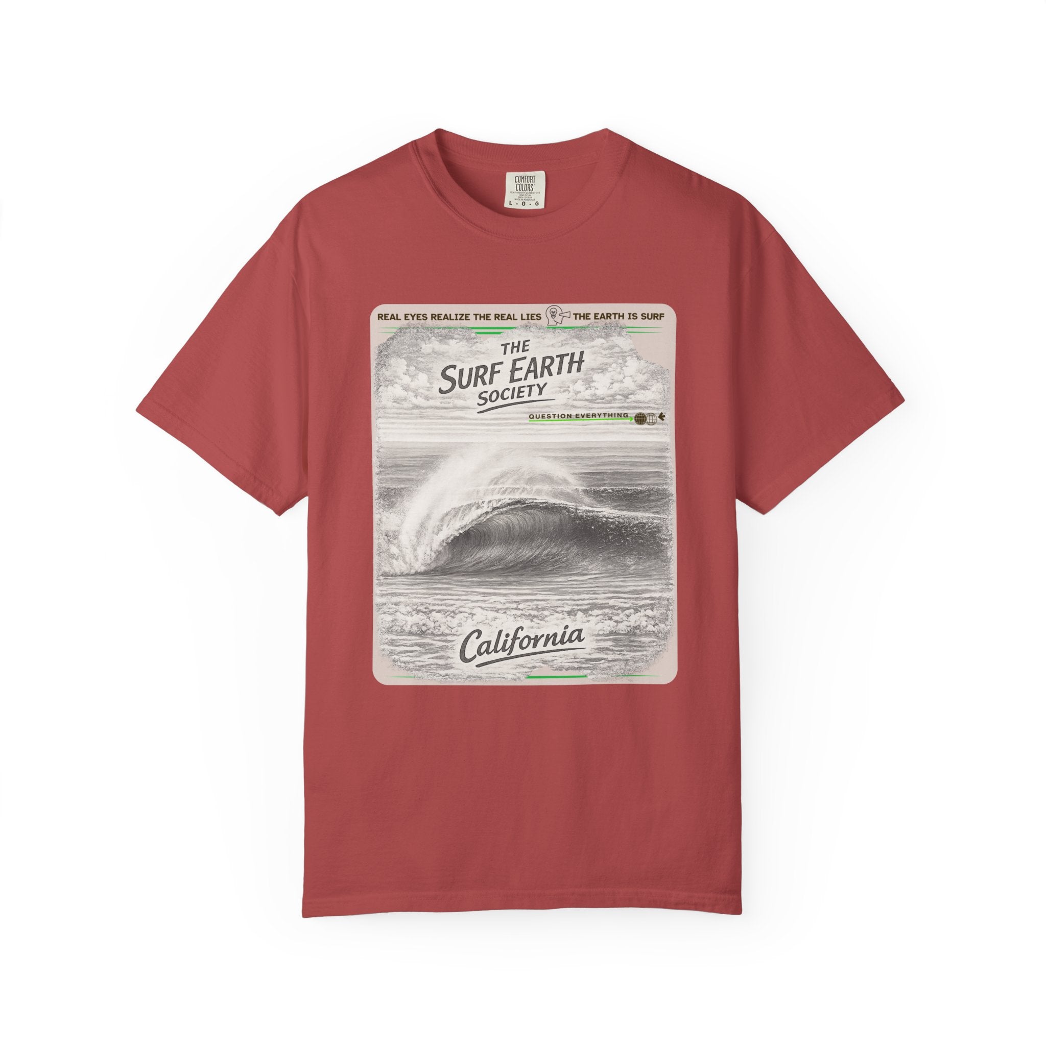 California Beauty THE SURF EARTH SOCIETY Sketch Art T-Shirt
