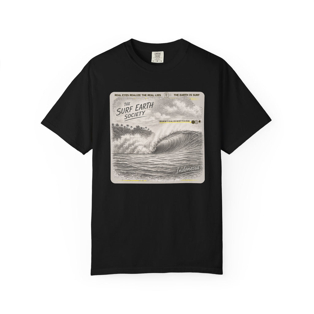 Indonesia Express THE SURF EARTH SOCIETY Sketch Art T-Shirt