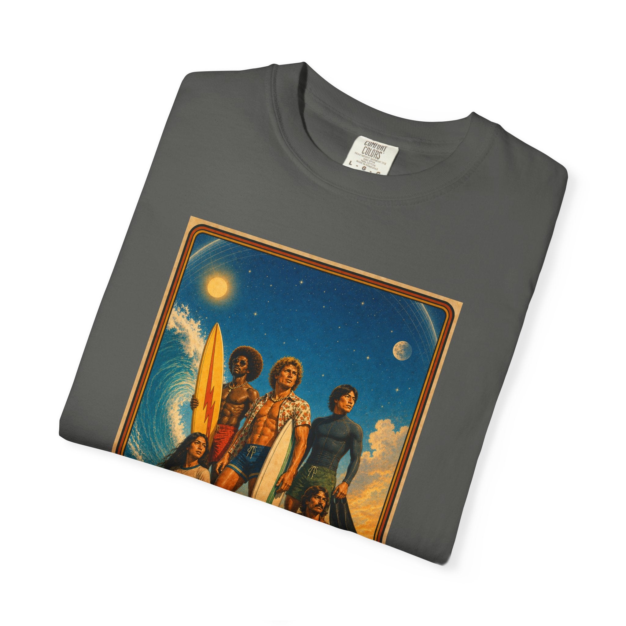 SURF EARTH Retro Beach Crew T-Shirt