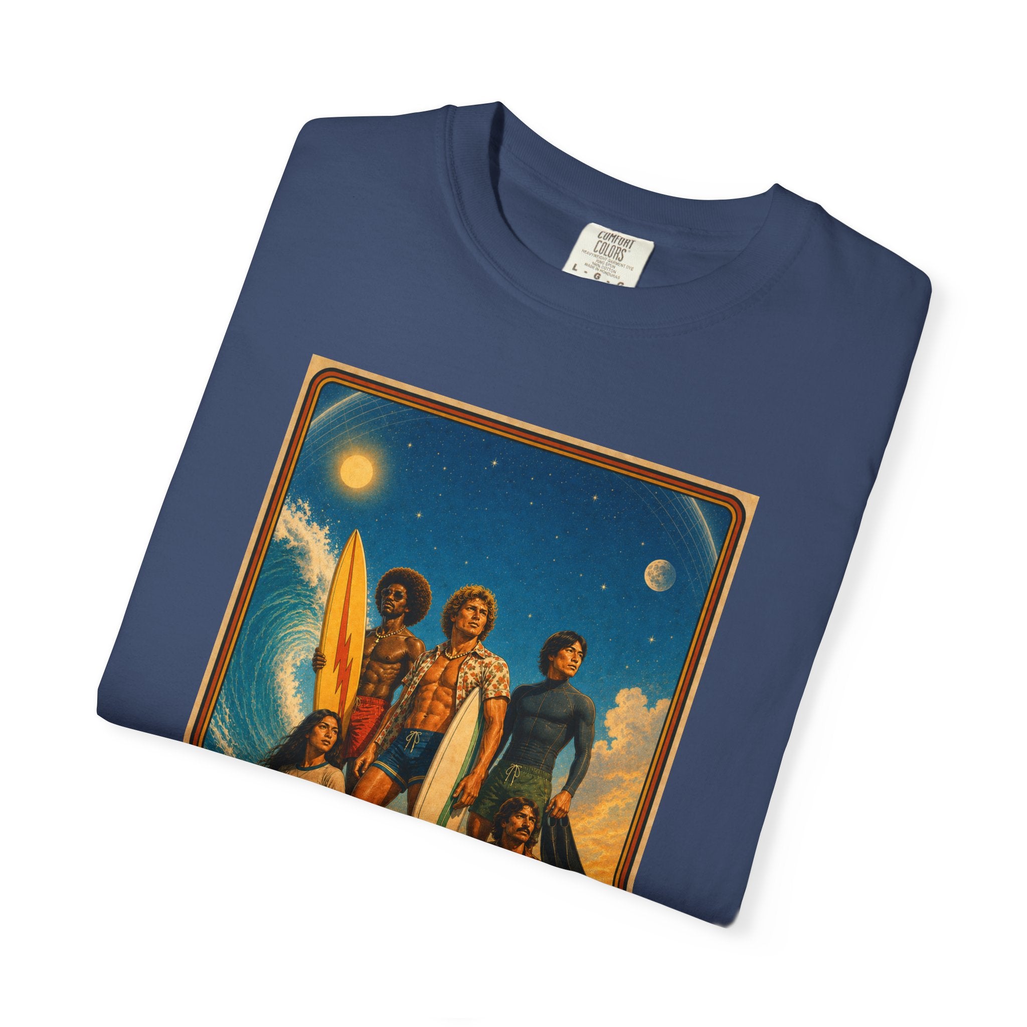 SURF EARTH Retro Beach Crew T-Shirt