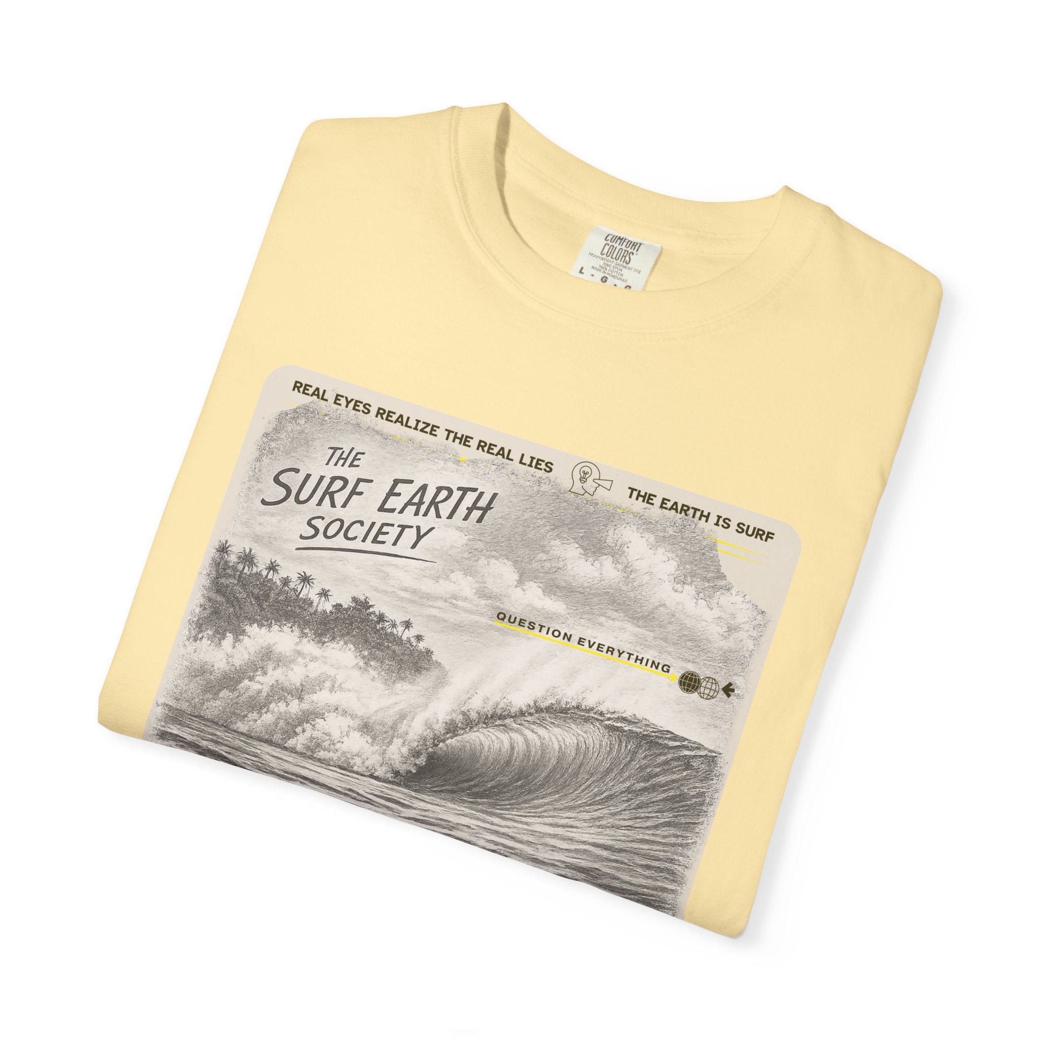 Indonesia Express THE SURF EARTH SOCIETY Sketch Art T-Shirt