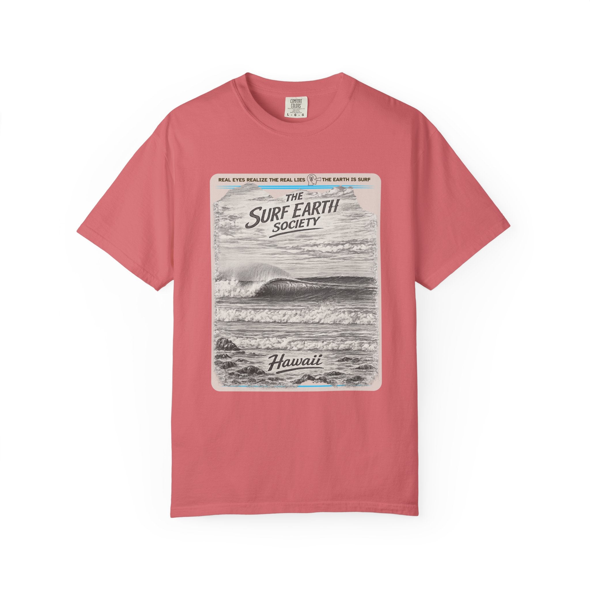 Hawaii Power THE SURF EARTH SOCIETY  Sketch Art T-Shirt