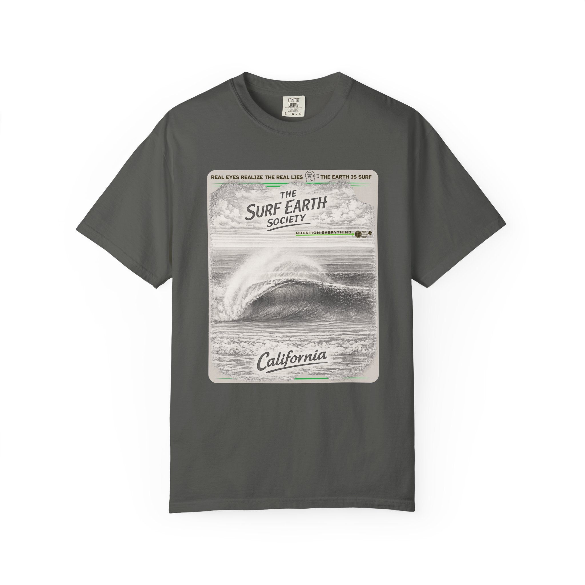 California Beauty THE SURF EARTH SOCIETY Sketch Art T-Shirt