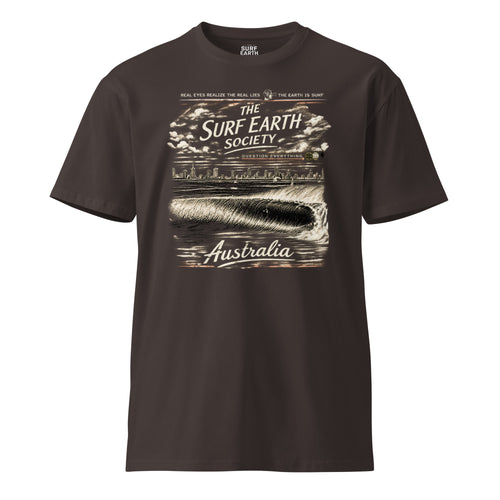 The Surf Earth Society Vintage Australia Rustic graphic tee in coal color