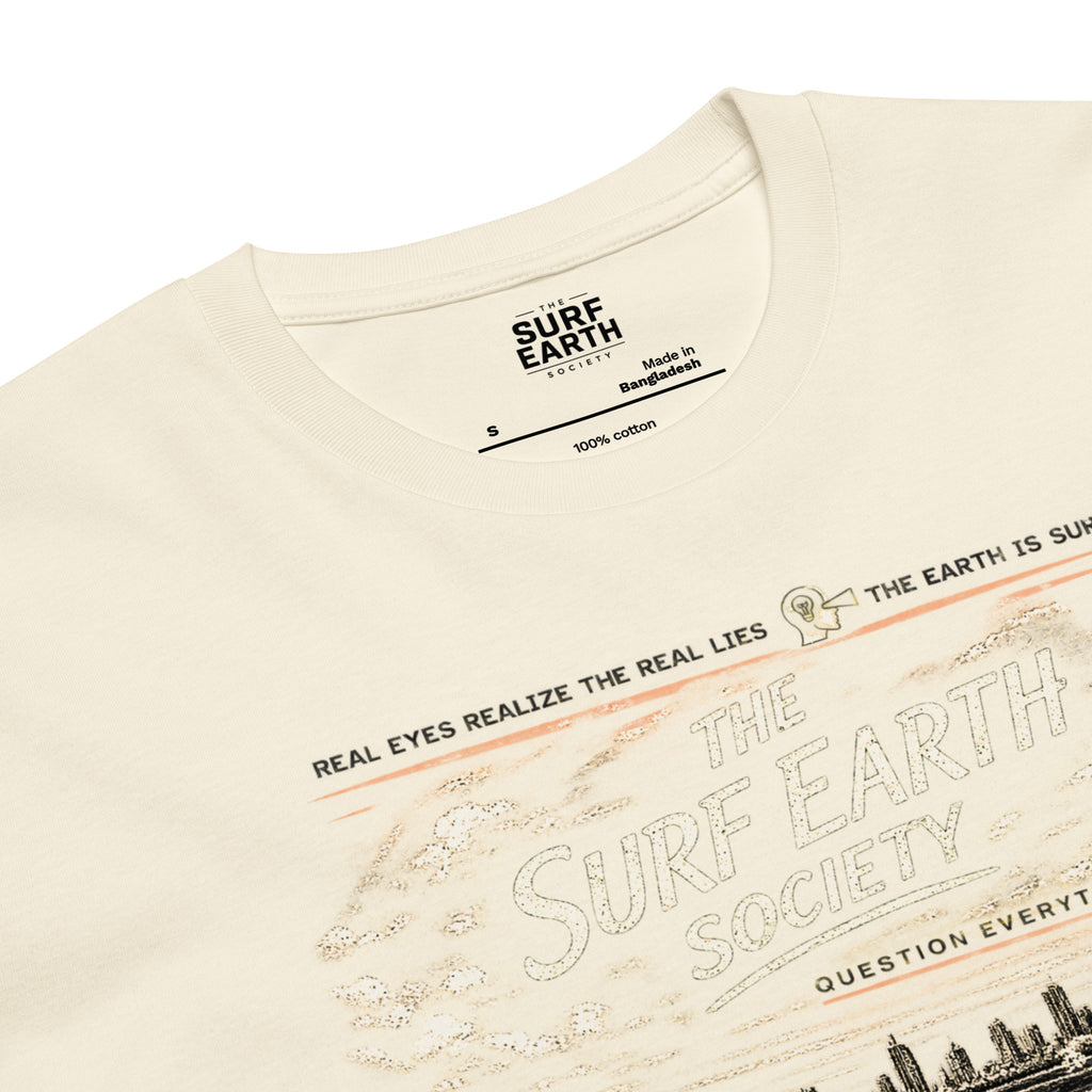 The Surf Earth Society Vintage Australia Rustic graphic tee in natural beige